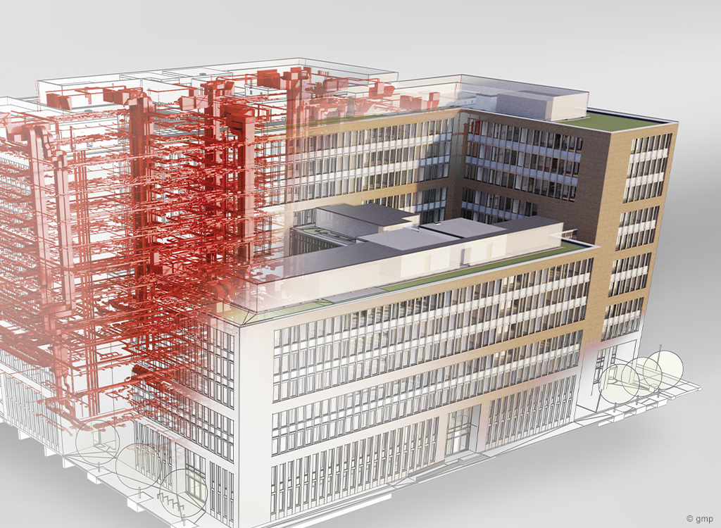 3D Modell des Olympus European Headquarters